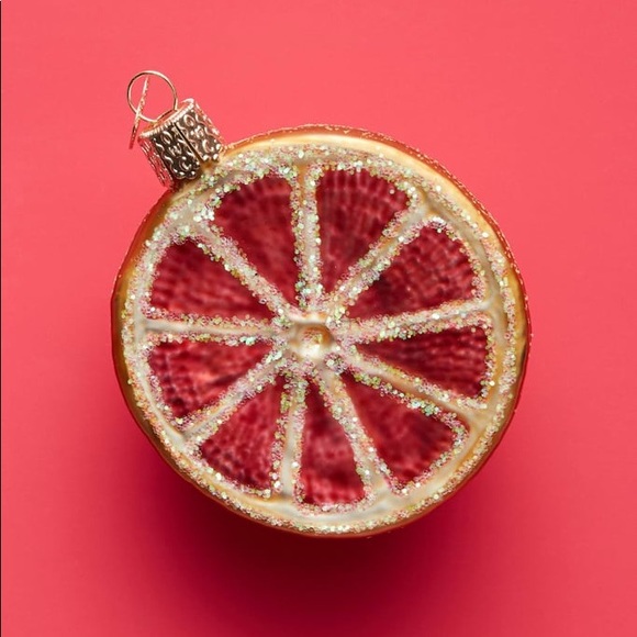 Sliced Grapefruit Ornament - Picture 1 of 4